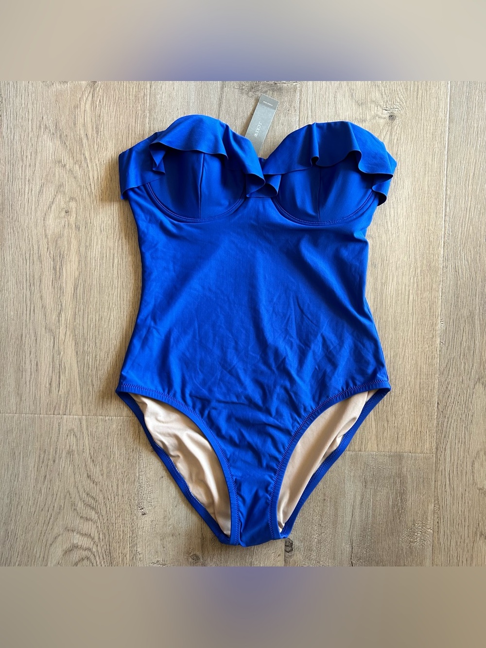 NWT J.Crew Ruffle Underwire One Piece Swimsuit